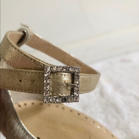 Kate Spade Gold Open Toe Heels - Picture 6 of 6